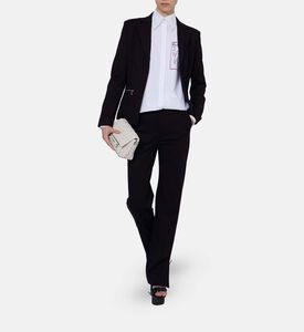 جاكيت طويل الأكمام بزر واحد