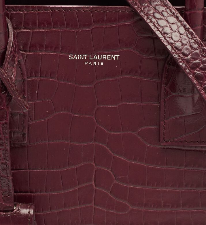 Yves Saint Laurent Saint Laurent Croc-embossed Leather Classic Tote Bag, Packshot View