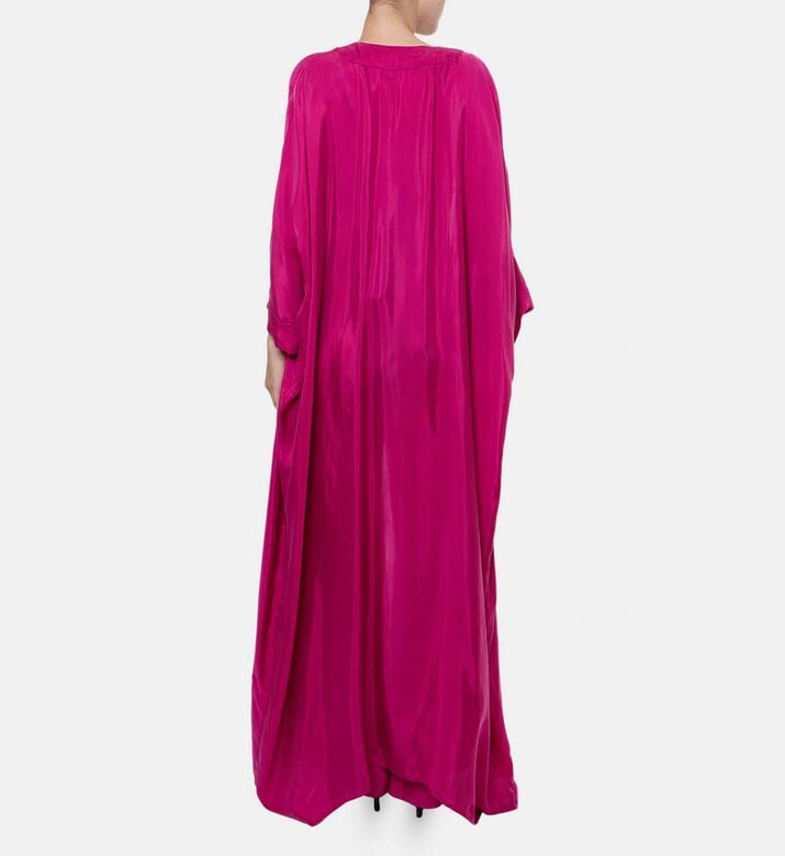Niluu Drawstring Closure Long-sleeve Kaftan, Model View