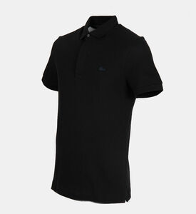 Cotton Ribbed-collar Polo Shirt