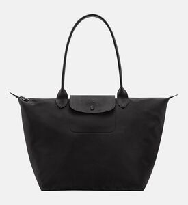 Longchamp Foldable Nylon Top-handle Tote Bag, Black, Packshot View