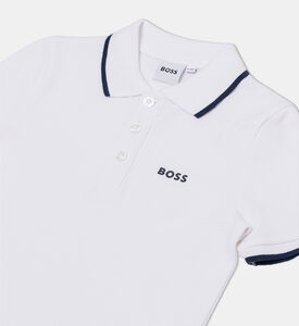 Embroidered Logo Contrast Tipping Polo Shirt