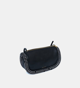 Embellished Leather Shoulder Bag