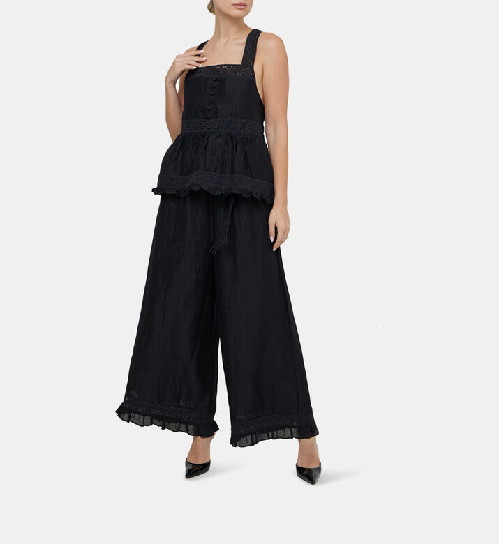 Camille Silk Linen Top