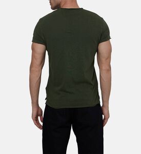 تيشيرت بأكمام قصيرة بياقة في