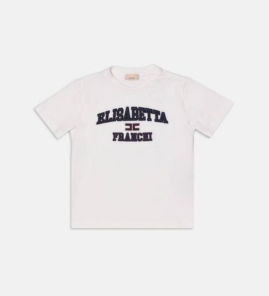 Logo-embroidered T-shirt
