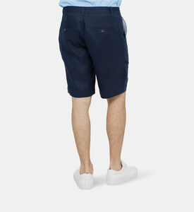 Linen High Waist Bermuda Shorts