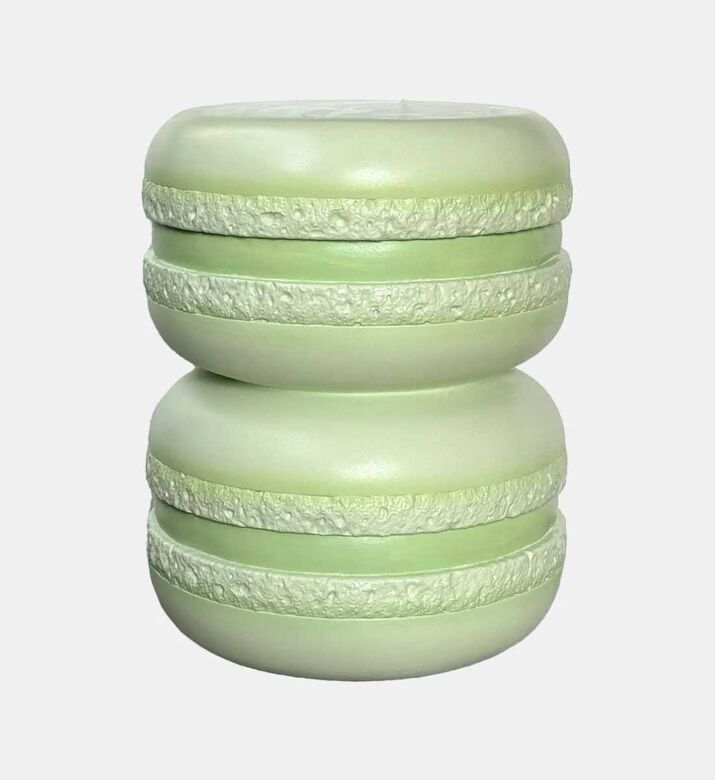 Leitmotiv Stacked Macaron-inspired Stool, Green, Packshot View