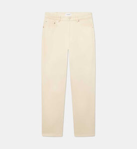 بنطال بجيوب منزلقة بساق مستقيمة