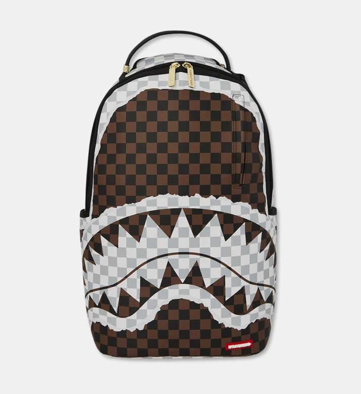 Sprayground Tear Check Pattern Backpack, Packshot View