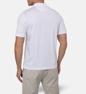 Pal Zileri Traditional Knit Slim-fit Polo, White, 52, Model View