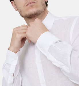 قميص كتان خالص مصبوغ