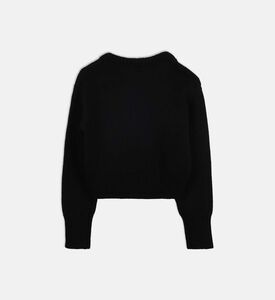 سويت شيرت طويل الأكمام بتطريز عقدة