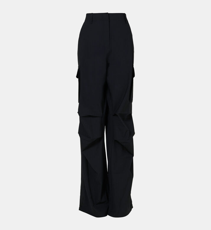 Tailored Wide Leg Cargo Pants