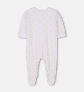 بيجامة قطن متشابك بطبعة