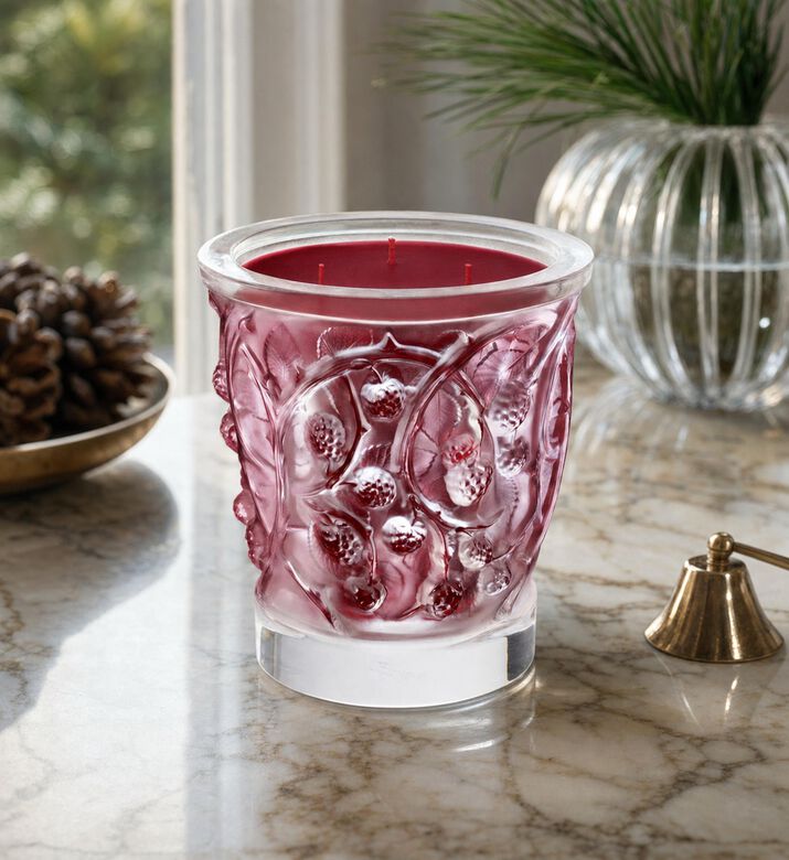 Lalique Epines Crystal Candle Vase, Model View