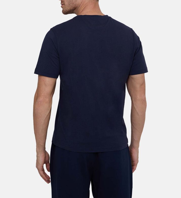 تيشيرت بال كلوب قطن بياقة دائرية