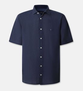 Hackett London Shirt Linen, Navy, Xl, Packshot View
