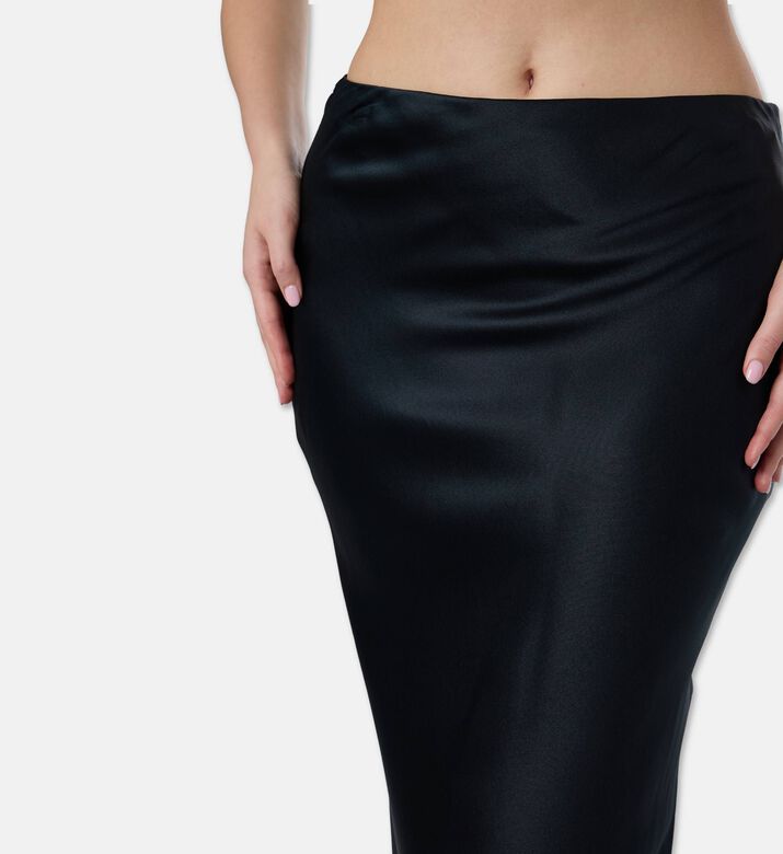 Cult Gaia Silk Flared Maxi Skirt, Model View