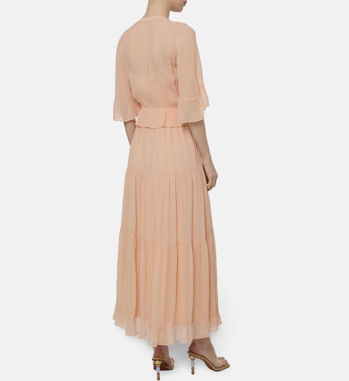 The Kooples Decollette Plunge Neckline Dress, Model View