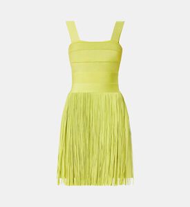 Bustier Fringe Bandage Mini Dress
