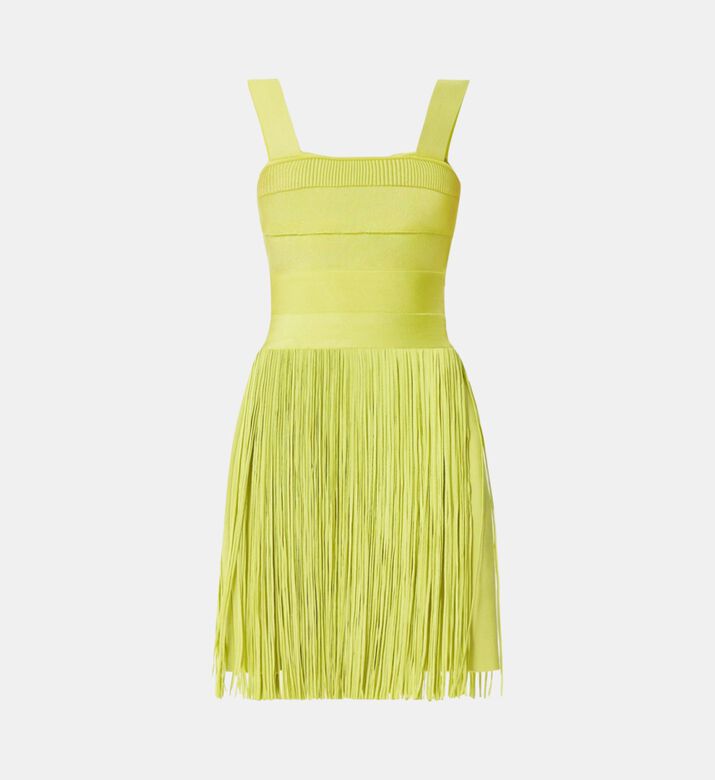 Bustier Fringe Bandage Mini Dress