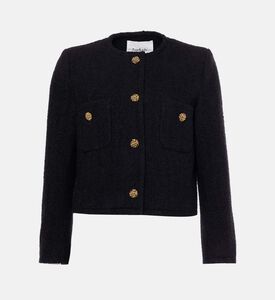 كارديغان بأزرار ذهبية وجيوب أمامية خارجية