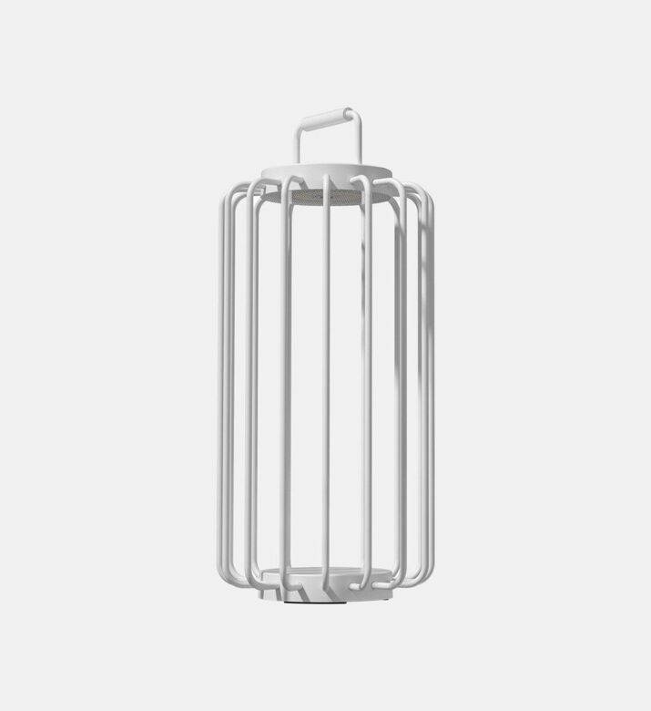 Villeroy and Boch Bangkok Aluminum Tall Lantern Lamp, White, Packshot View