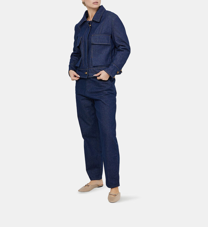 Cotton Patch Pockets Denim Jacket