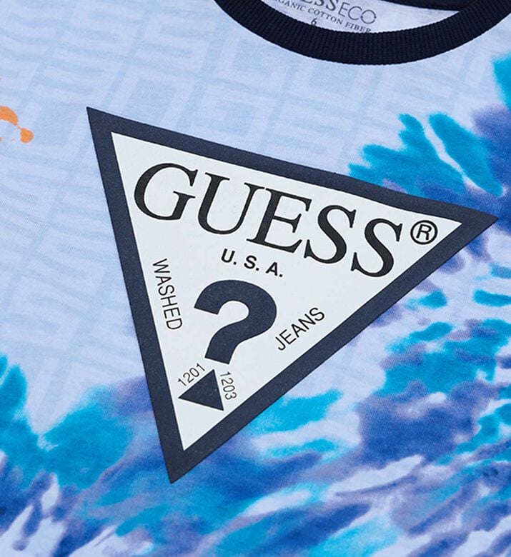 Guess Tie-dye Print Short-sleeve T-shirt, Packshot View Guess Tie-dye Print Short-sleeve T-shirt, Packshot View