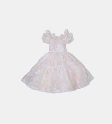 Aster Ruffled Flared Tulle Dress