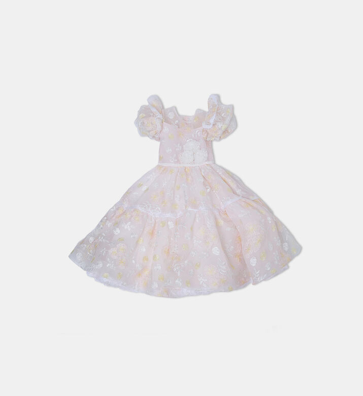 Aster Ruffled Flared Tulle Dress