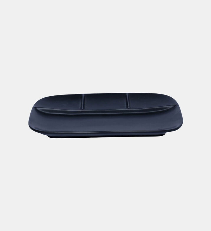 Four-in-one Ceramic Bbq Plate - 26.5 X 20 Cm