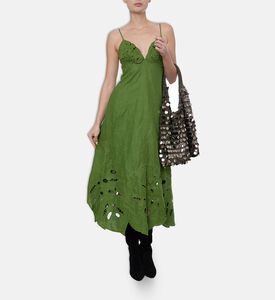 Farm Rio Cut-out V-neck Sleeveless Dress, Model View
