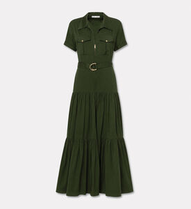 Alice + Olivia Lucy Belted Tiered Maxi Dress, Packshot View