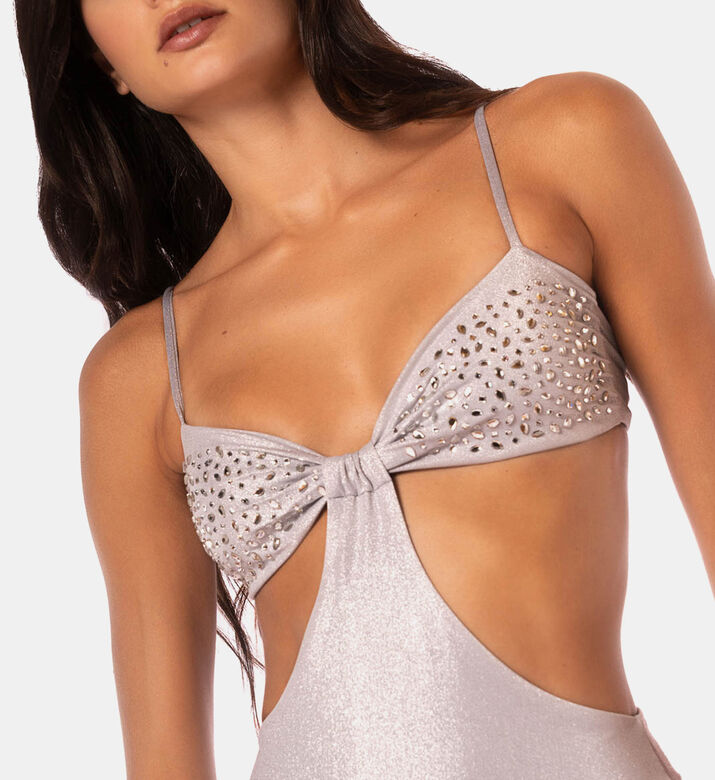 Metallic Cut-out One Piece Metallic Cut-out One Piece