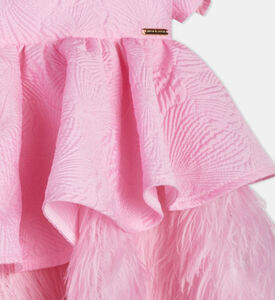 Girl Feather Embellished Dress