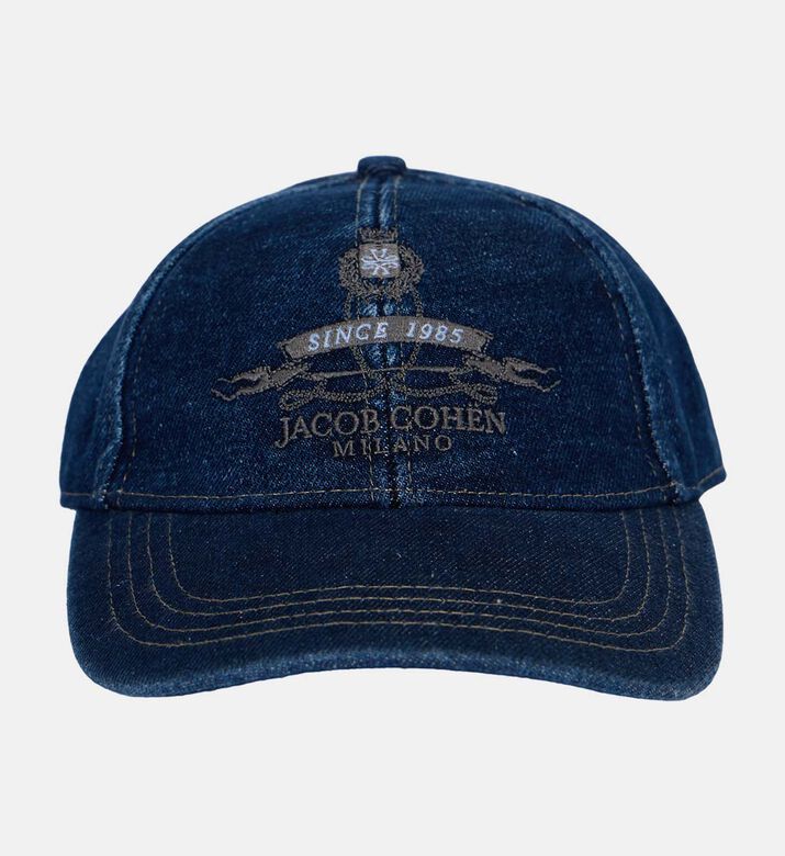 Logo-embroidery Denim Baseball Cap