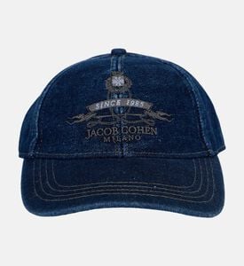 Logo-embroidery Denim Baseball Cap Logo-embroidery Denim Baseball Cap