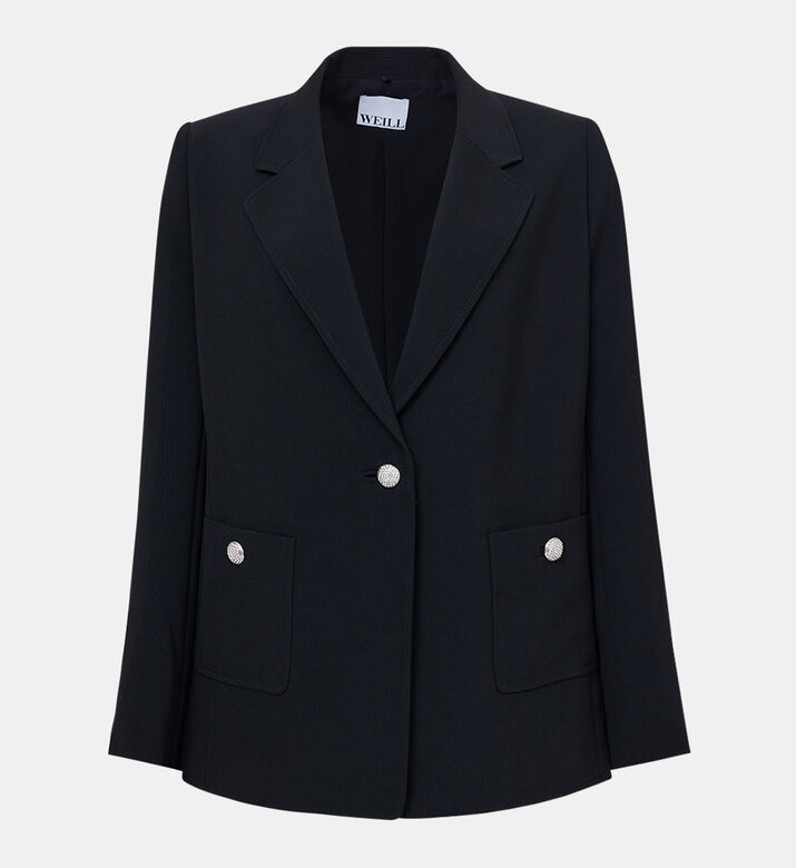 Jeweled Buttons Blazer Jacket Jeweled Buttons Blazer Jacket