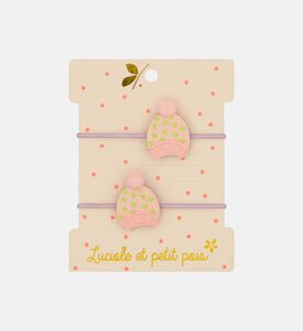 Mini Bobble Hat Elastic 2-piece Set