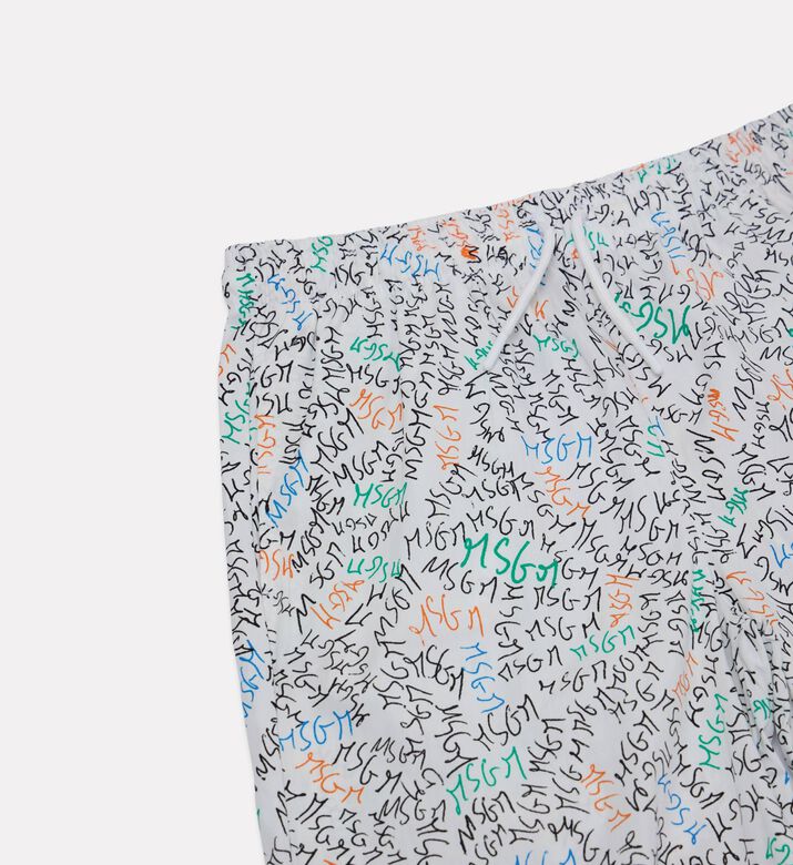 M S G M All-over Logo-print Regular-fit Shorts, Packshot View