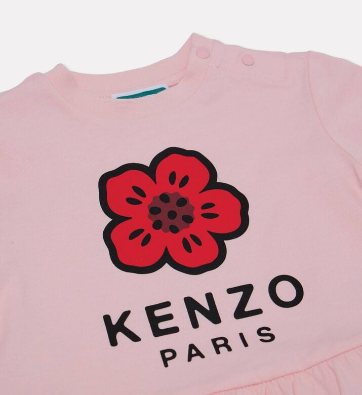 Kenzo Oversized Logo Print Dress, Pink, 9m, Packshot View