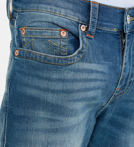 Edgy Straight-leg Denim Pants