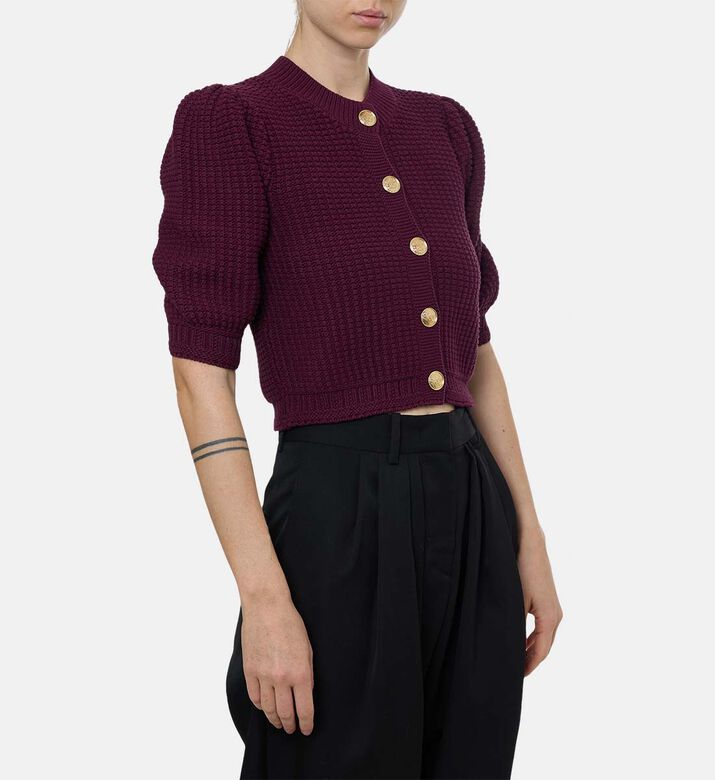 Button-down Long-sleeve Cardigan