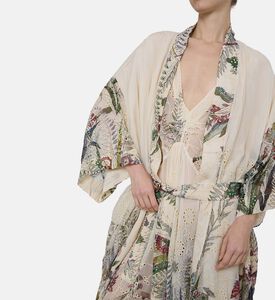 All-over Floral Pattern Kimono