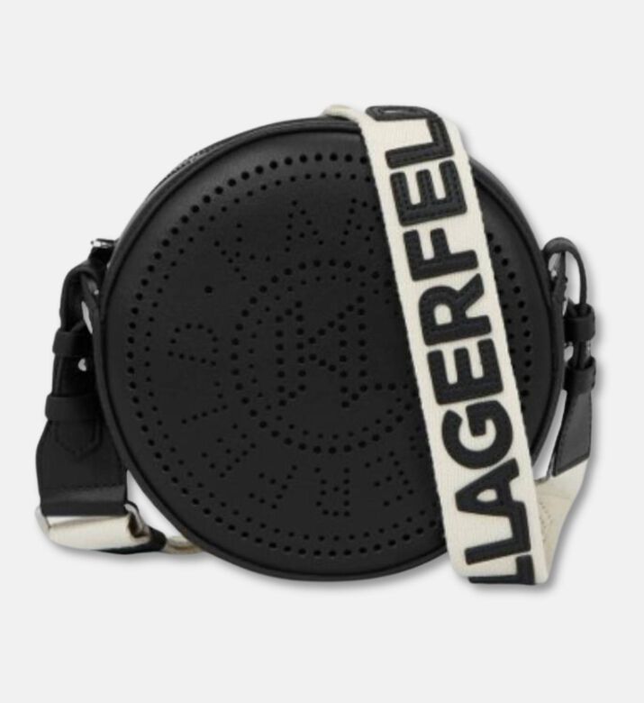 Karl Lagerfeld K/circle Embossed Logo Round Crossbody Bag, Packshot View
