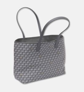 Maya.M Vegan Leather Medium Tote Bag, Grey, Packshot View
