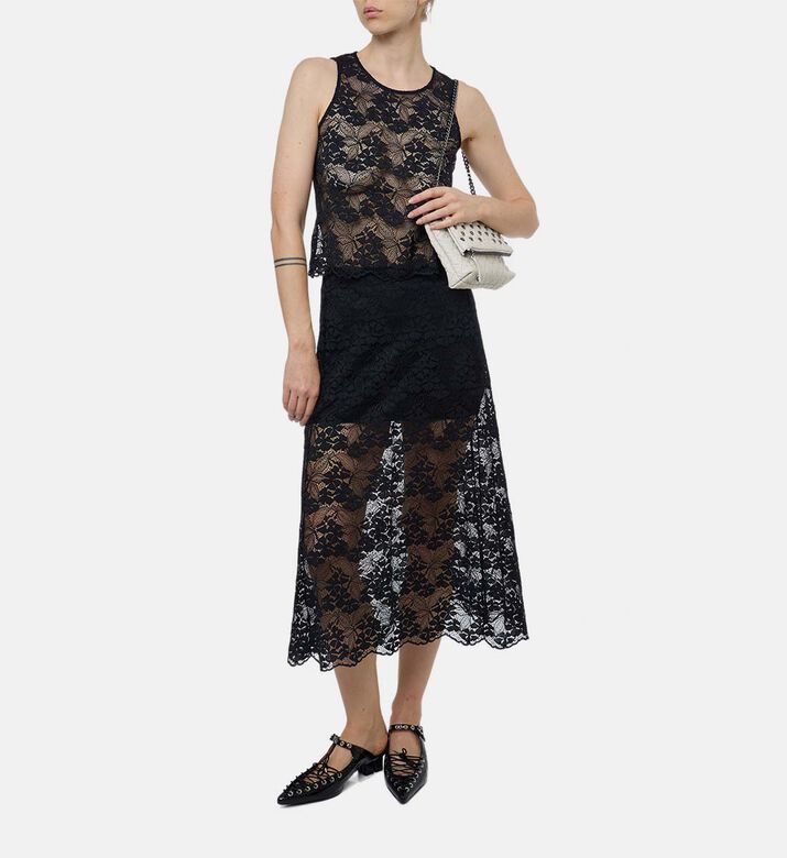 The Kooples Jupe Longue Dentelle, Model View