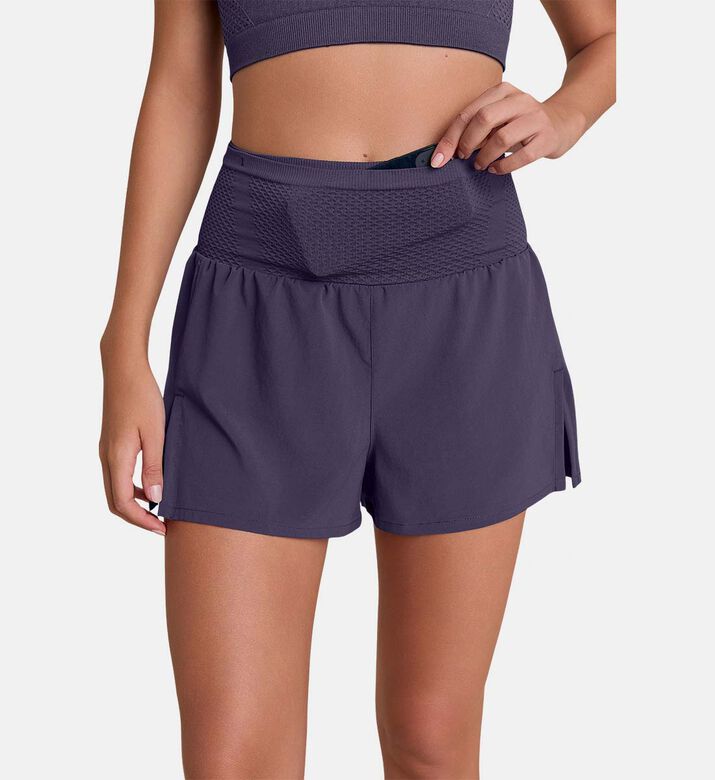 LIVE! Wide-band Mesh Shorts, Blue, M, Model View